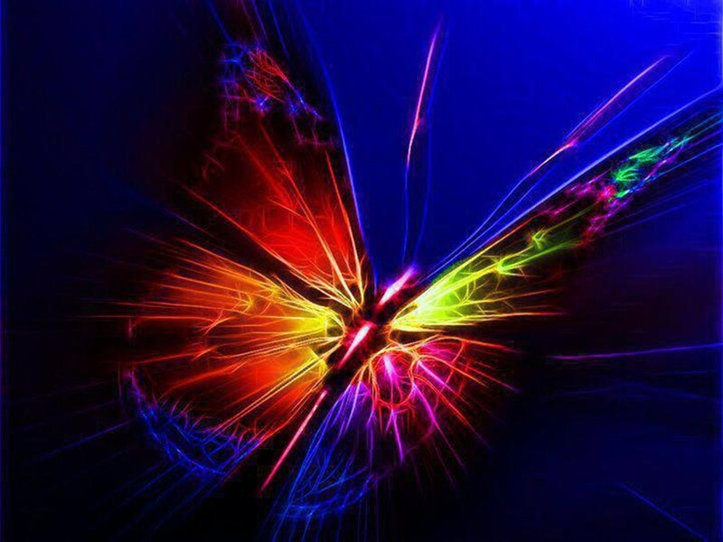 Colorful Butterfly Shape