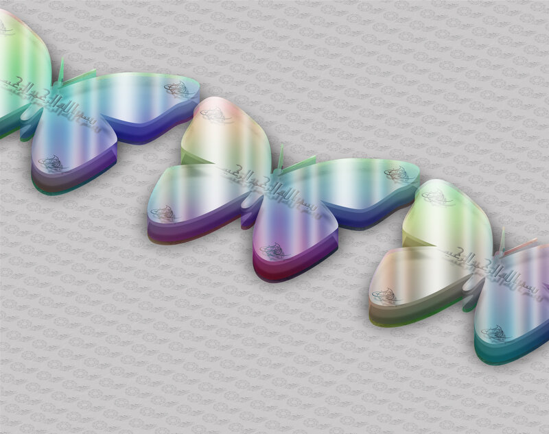 Colorful Butterfly Shapes