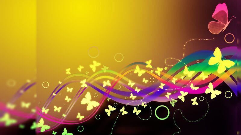 Colorful Butterfly Swirl