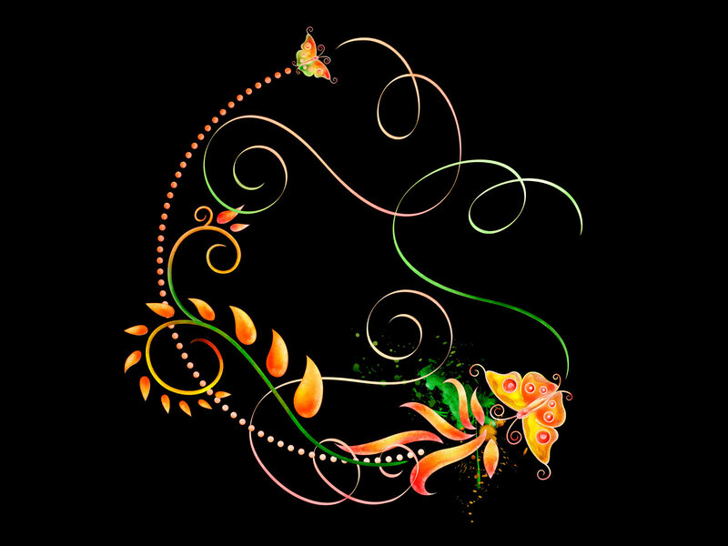 colorful butterfly swirls
