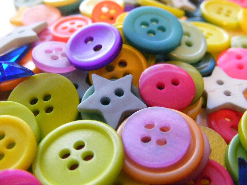 Colorful Buttons and Stars