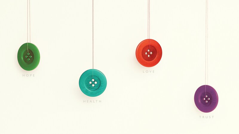 Colorful Buttons Hanging