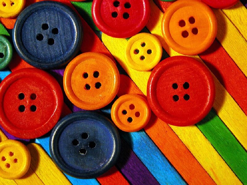 Colorful Buttons on Sticks