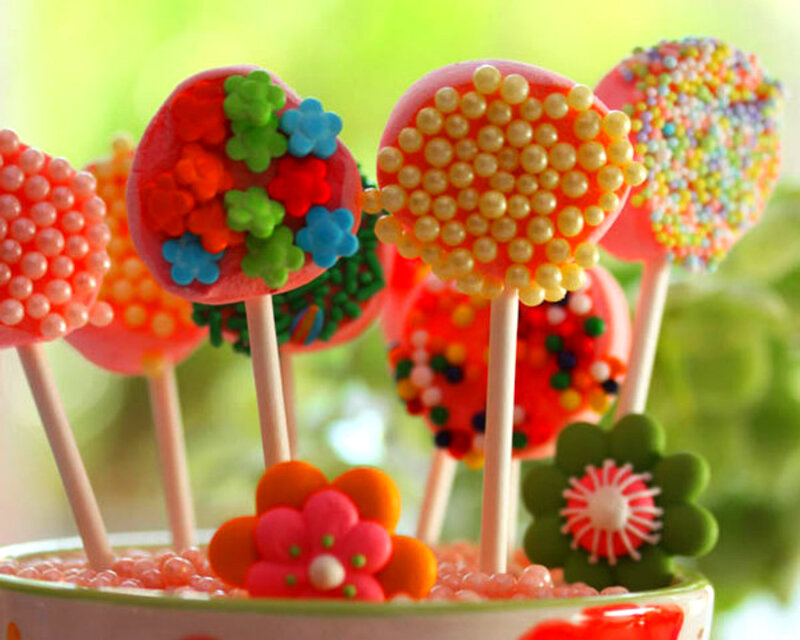 Colorful Cake Pops — Pink, Playful