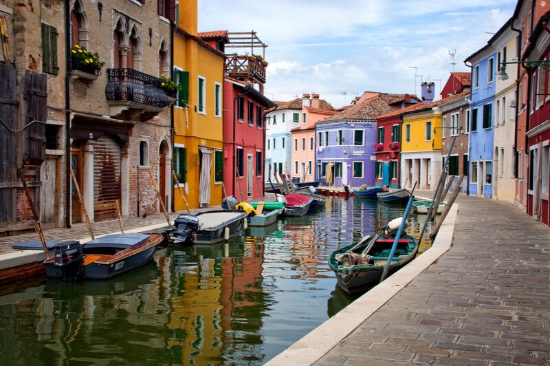 Colorful Canal Houses — Yellow