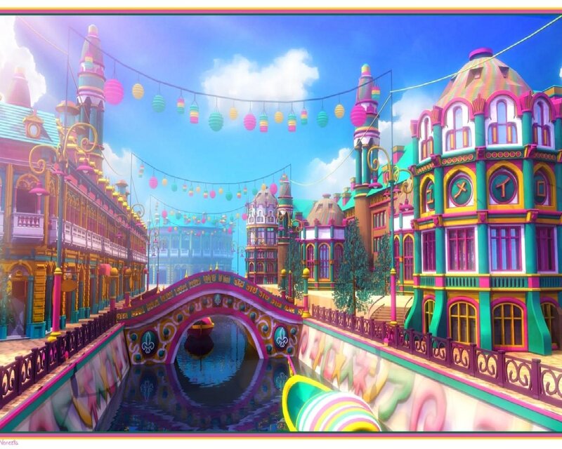 Colorful Canal Town