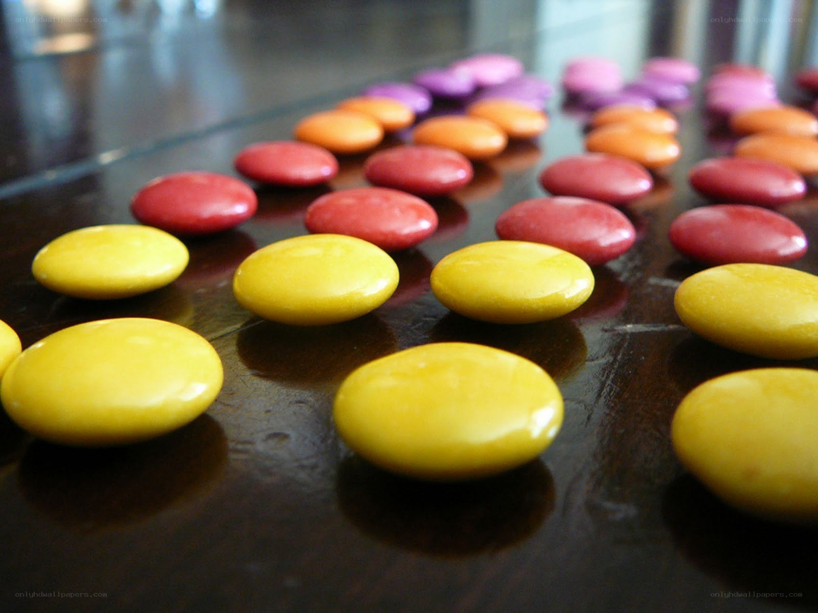 Colorful candies on a table