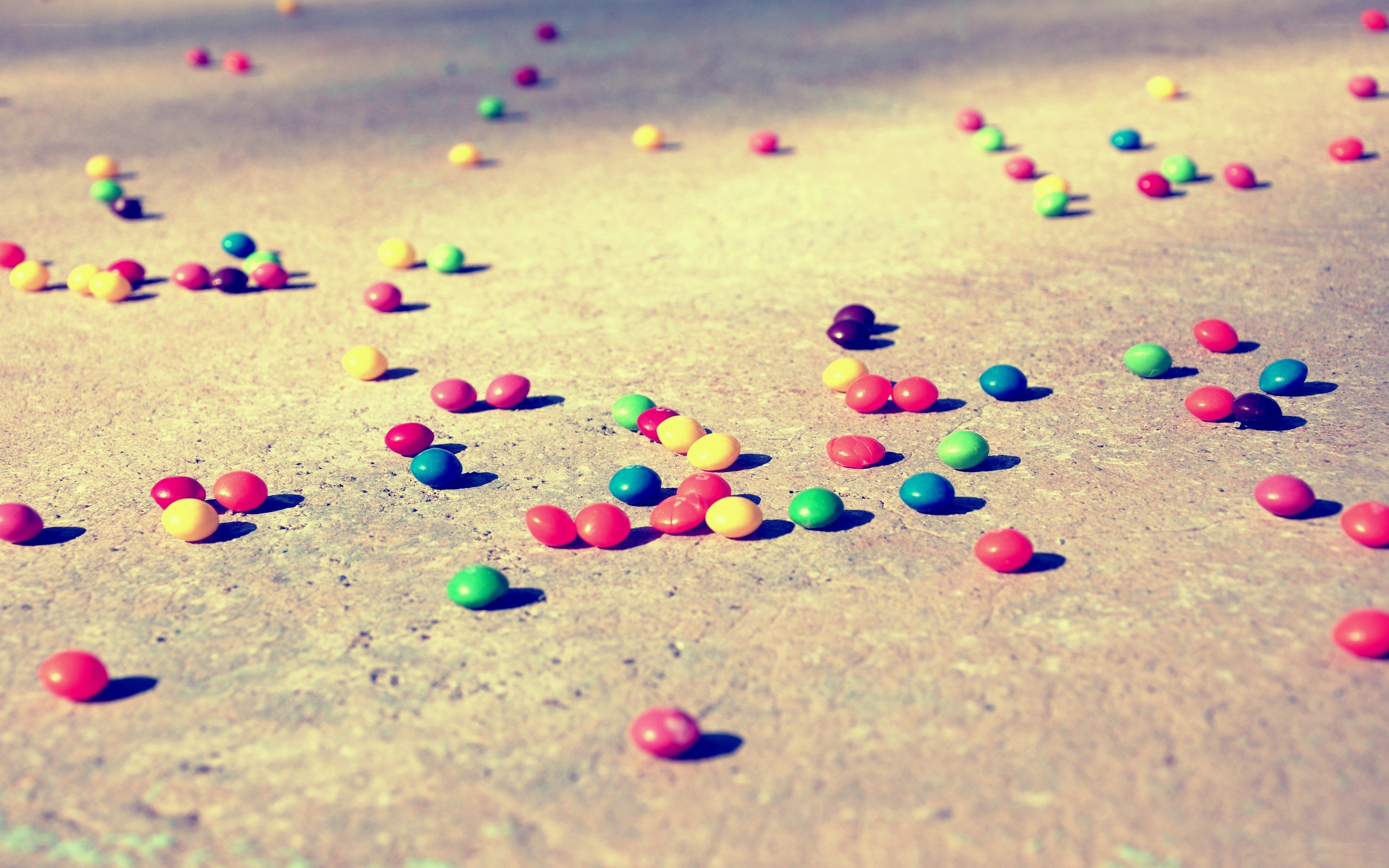 colorful candies on ground