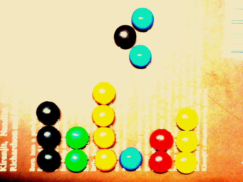 Colorful Candies on Paper