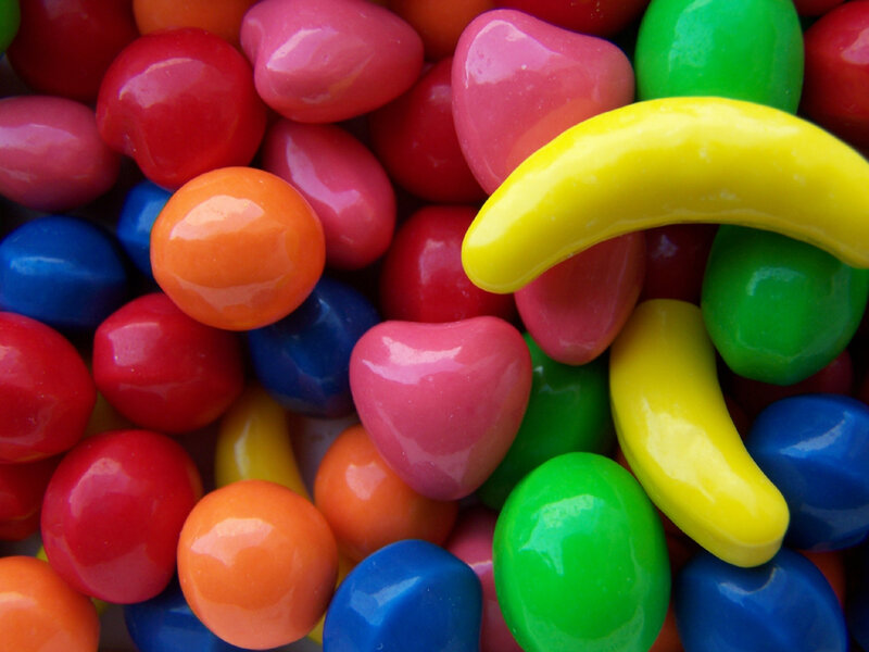 Colorful Candies — Red, Bright