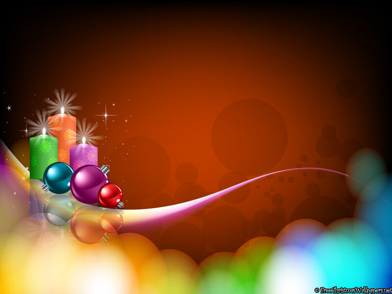 Colorful Candles and Ornaments