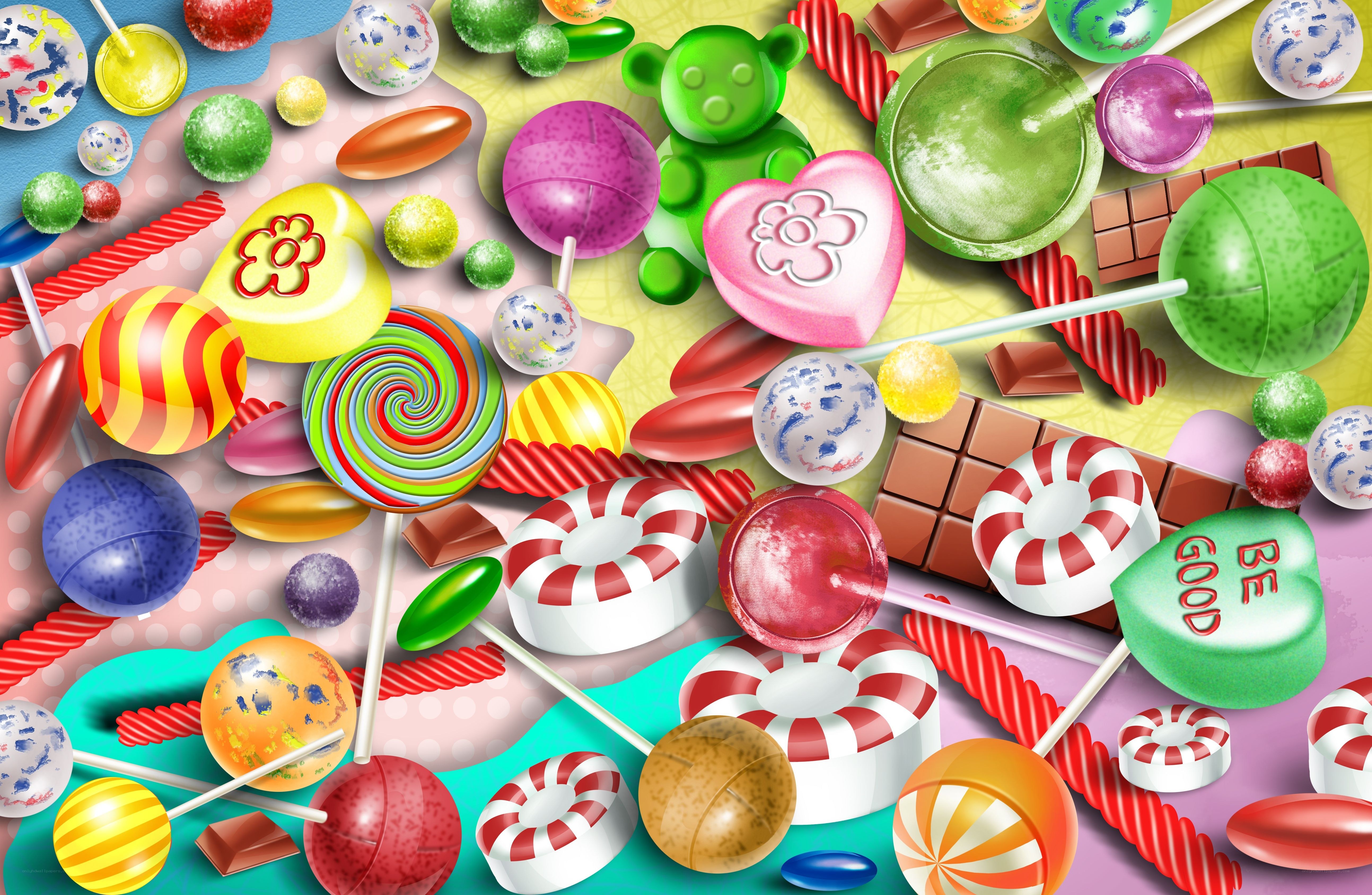 Colorful candy assortment