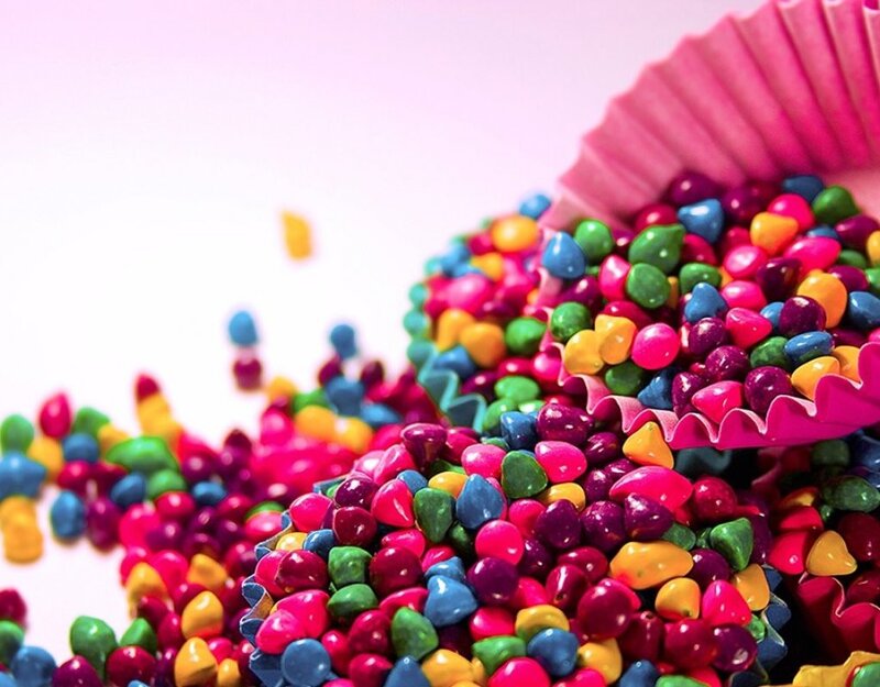 Colorful Candy Beads — Pink, Playful, Photograph