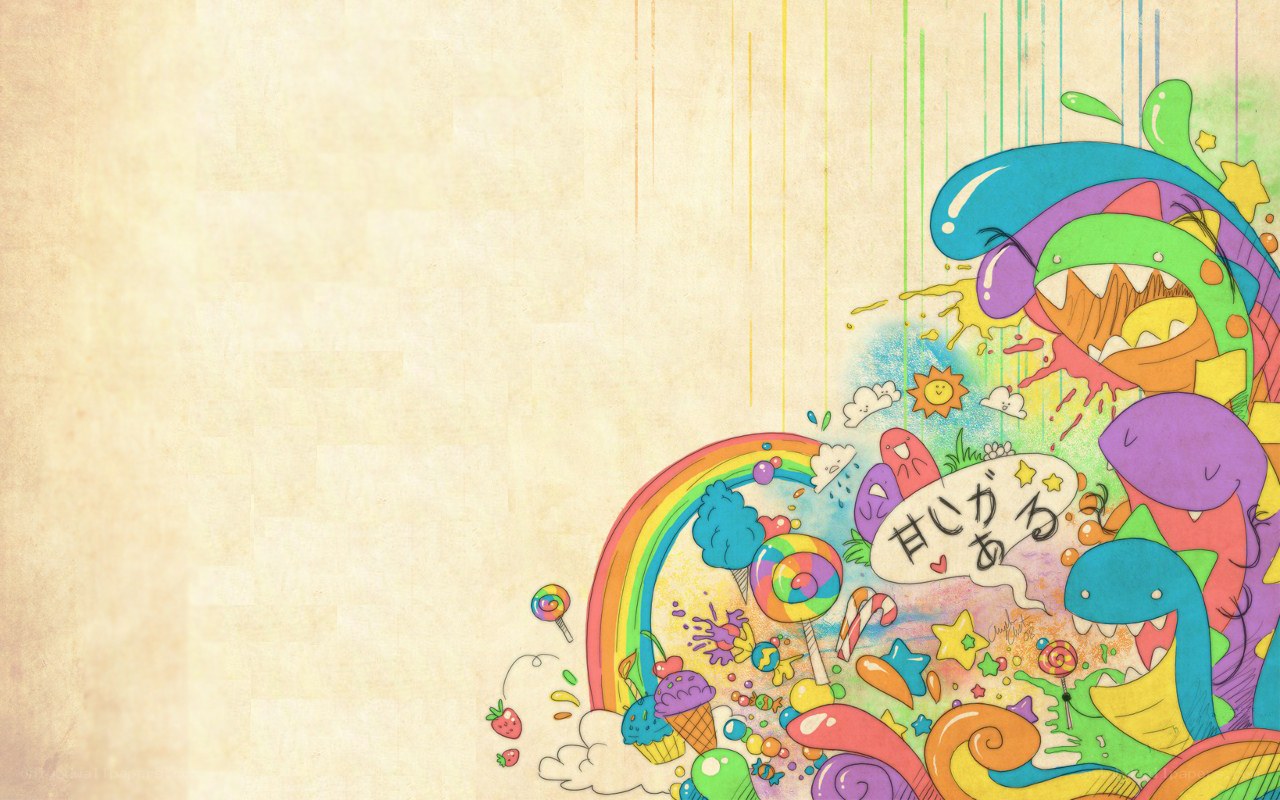colorful candy chaos