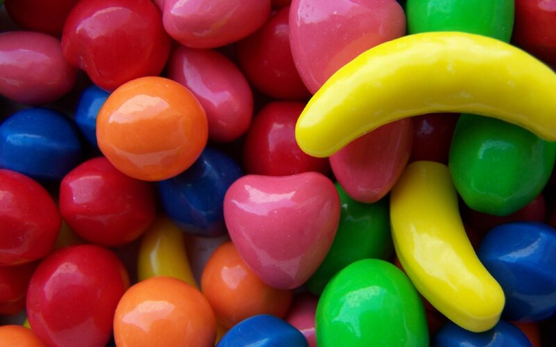 Colorful candy close-up