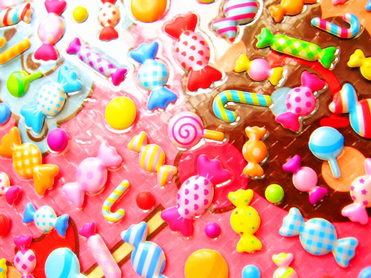 Colorful candy collection