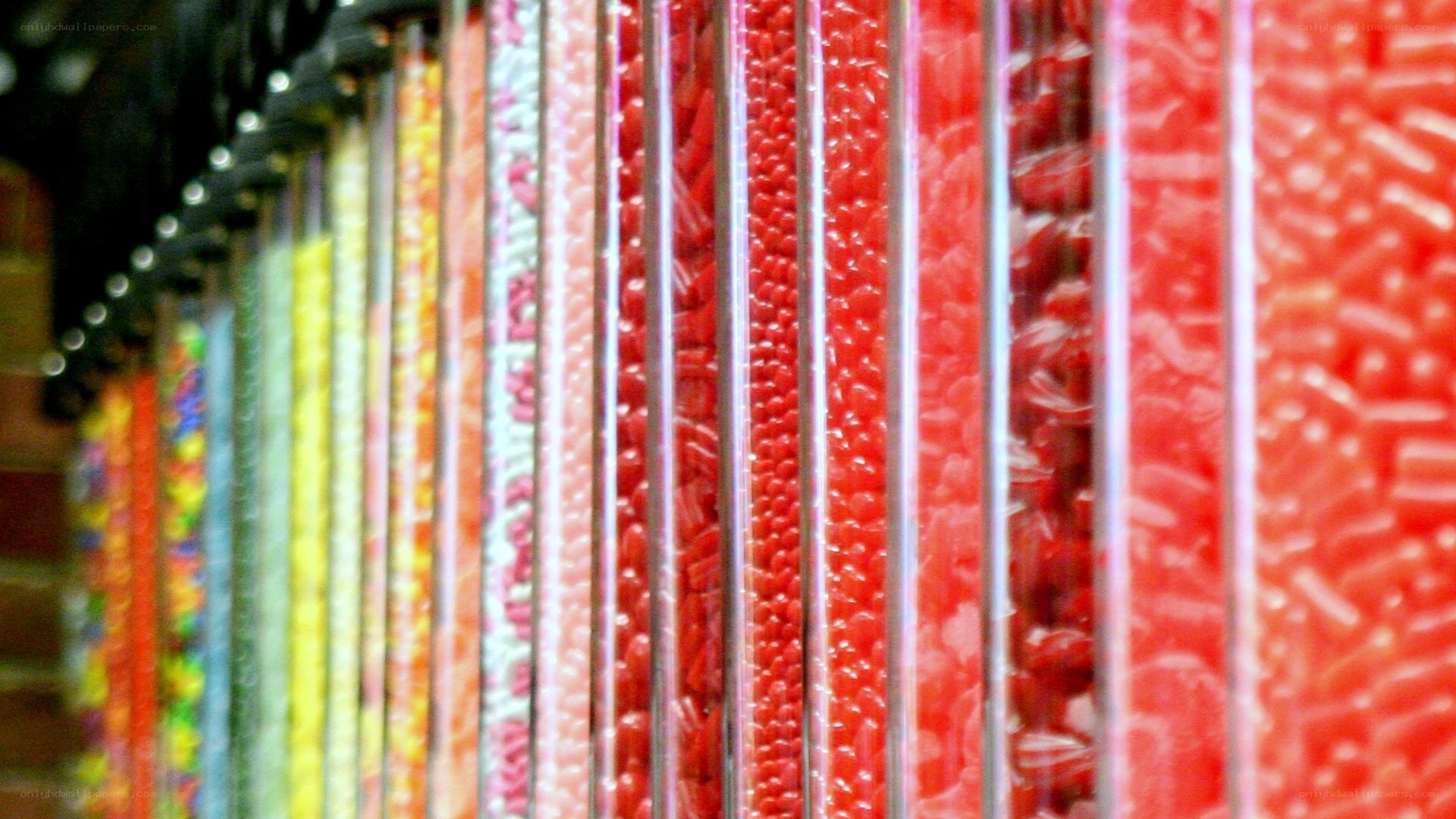 Colorful candy dispensers