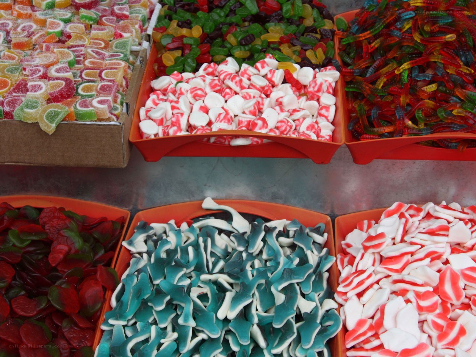 Colorful candy display