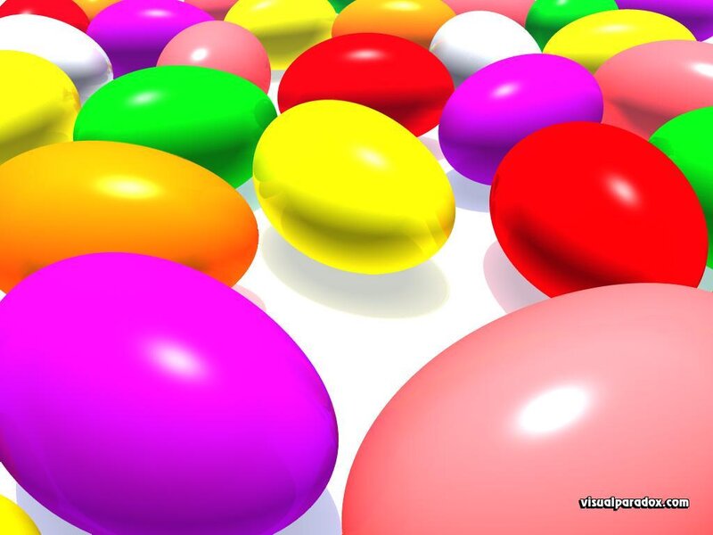 colorful candy eggs