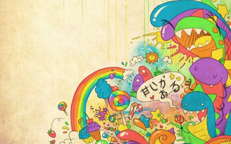 Colorful Candy Monsters — Yellow