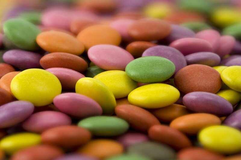 Colorful Candy Pieces — Yellow