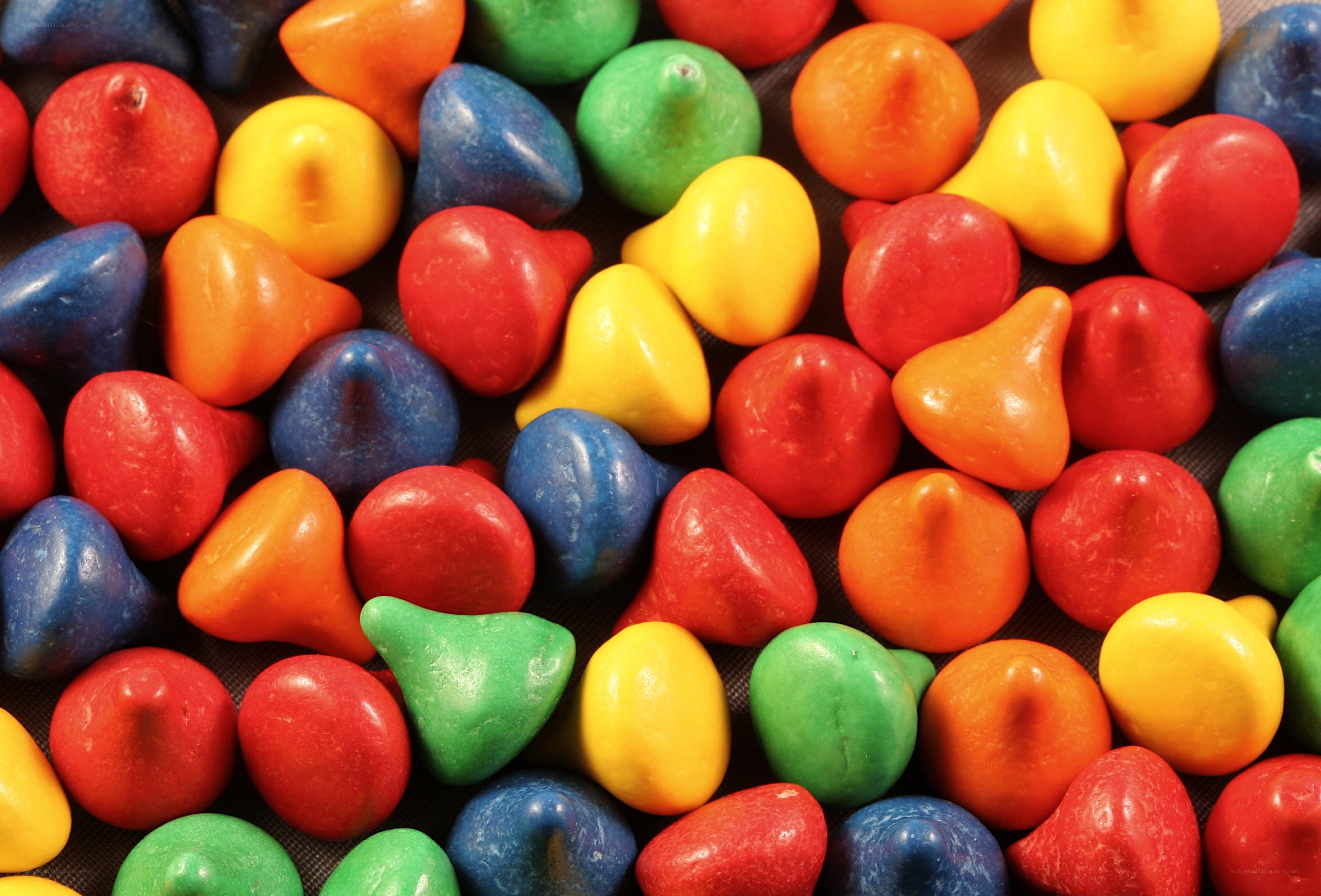 Colorful candy pieces