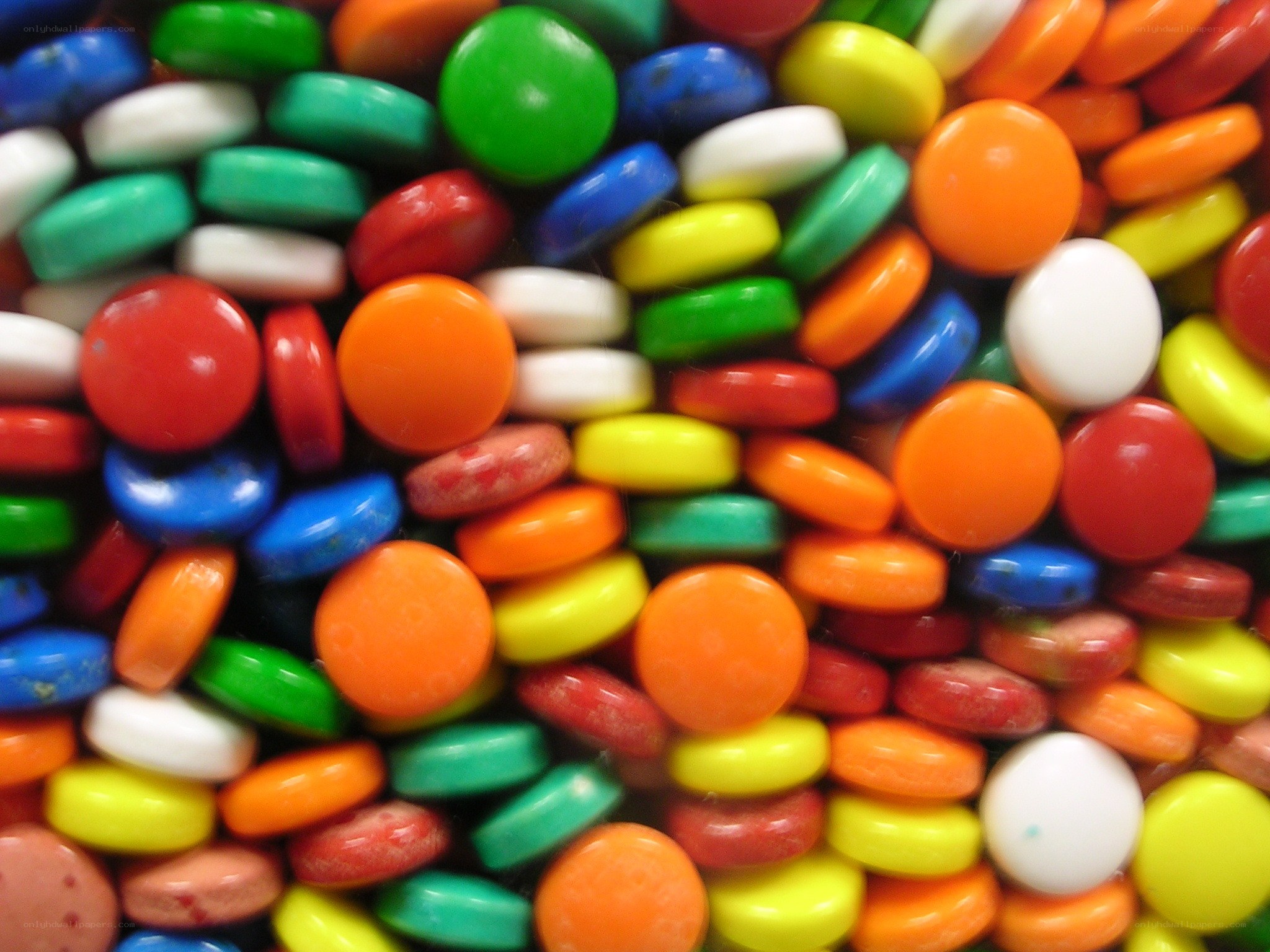 colorful candy pills