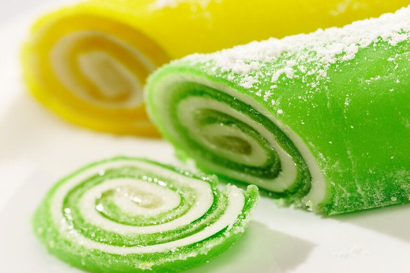 colorful candy rolls