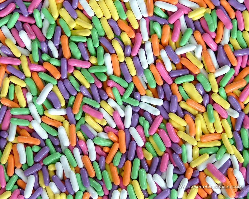 Colorful candy sprinkles