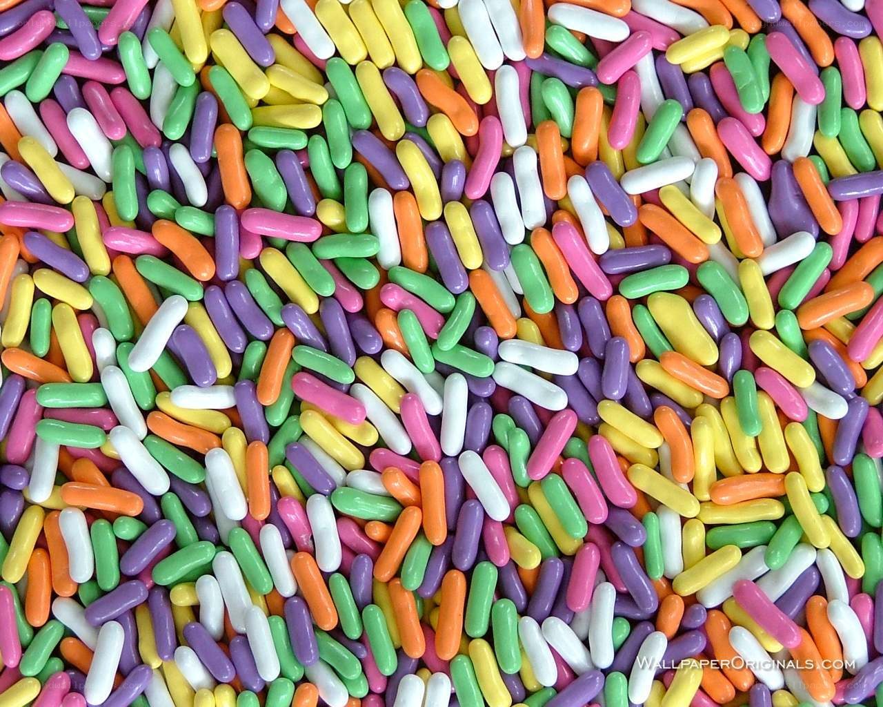 Colorful candy sprinkles