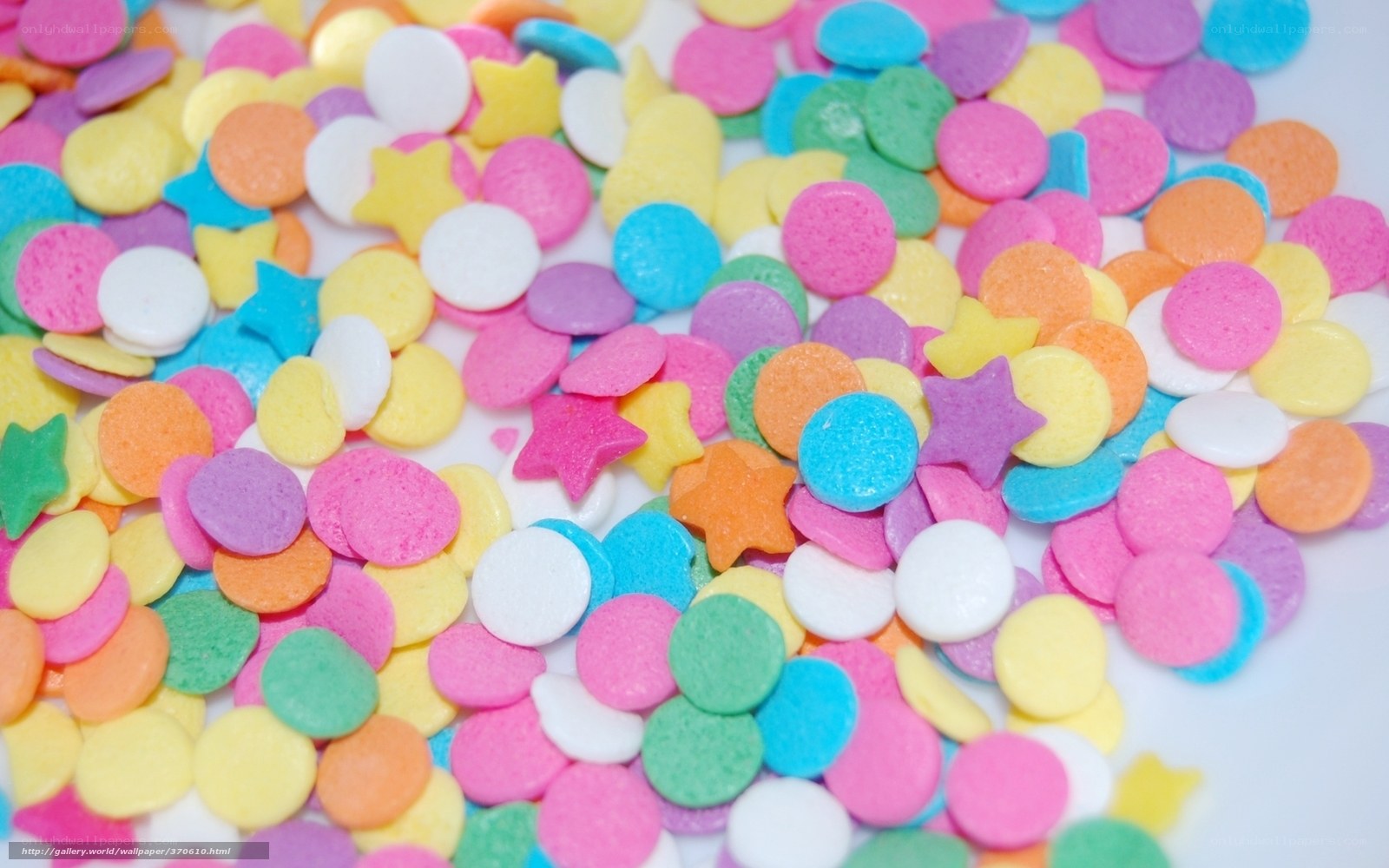 Colorful candy sprinkles