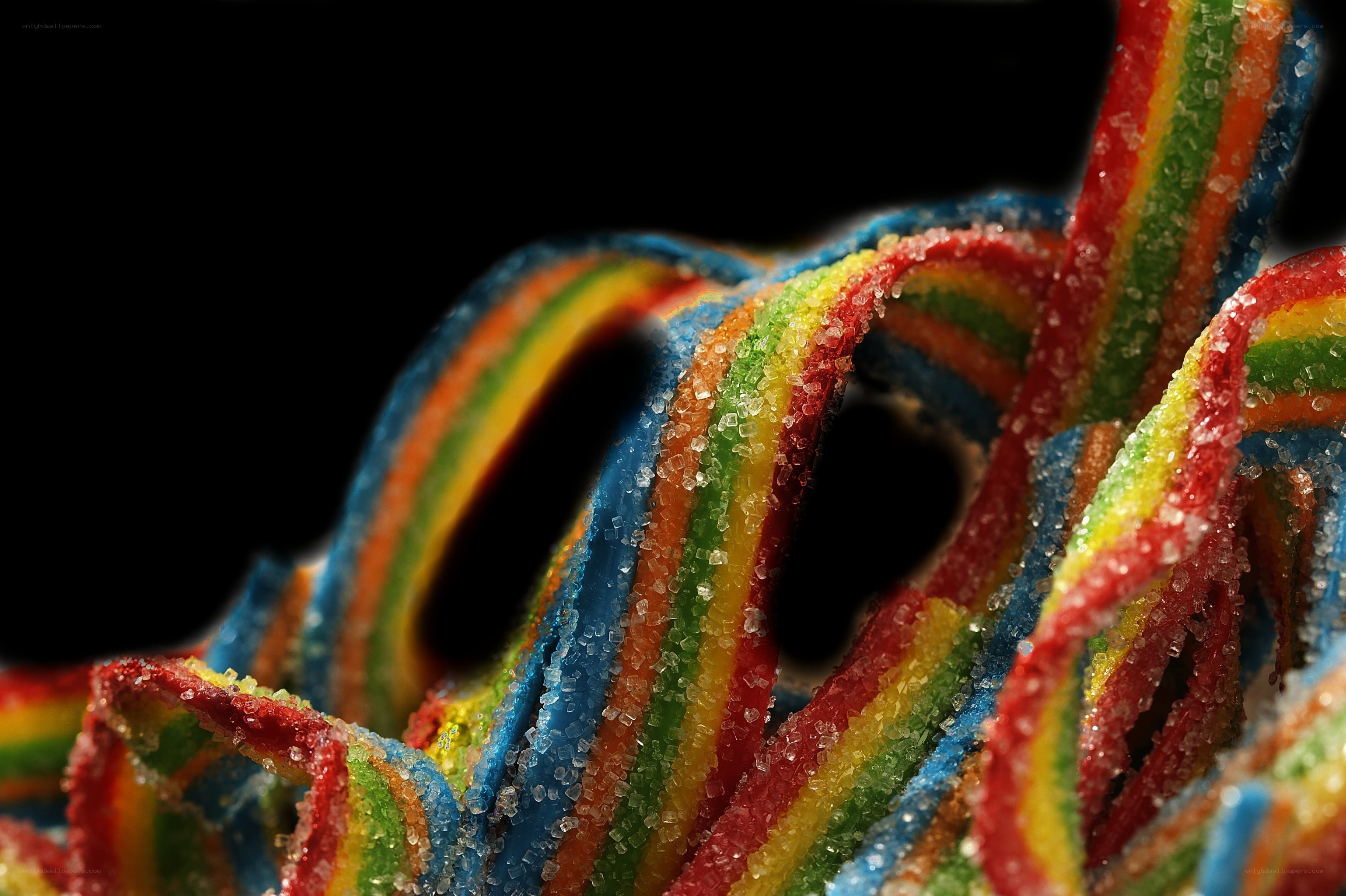 Colorful candy strips
