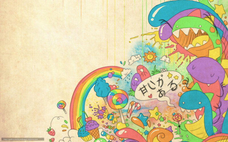 colorful candy world