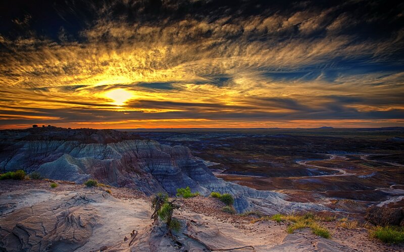 Colorful Canyon at Sunset