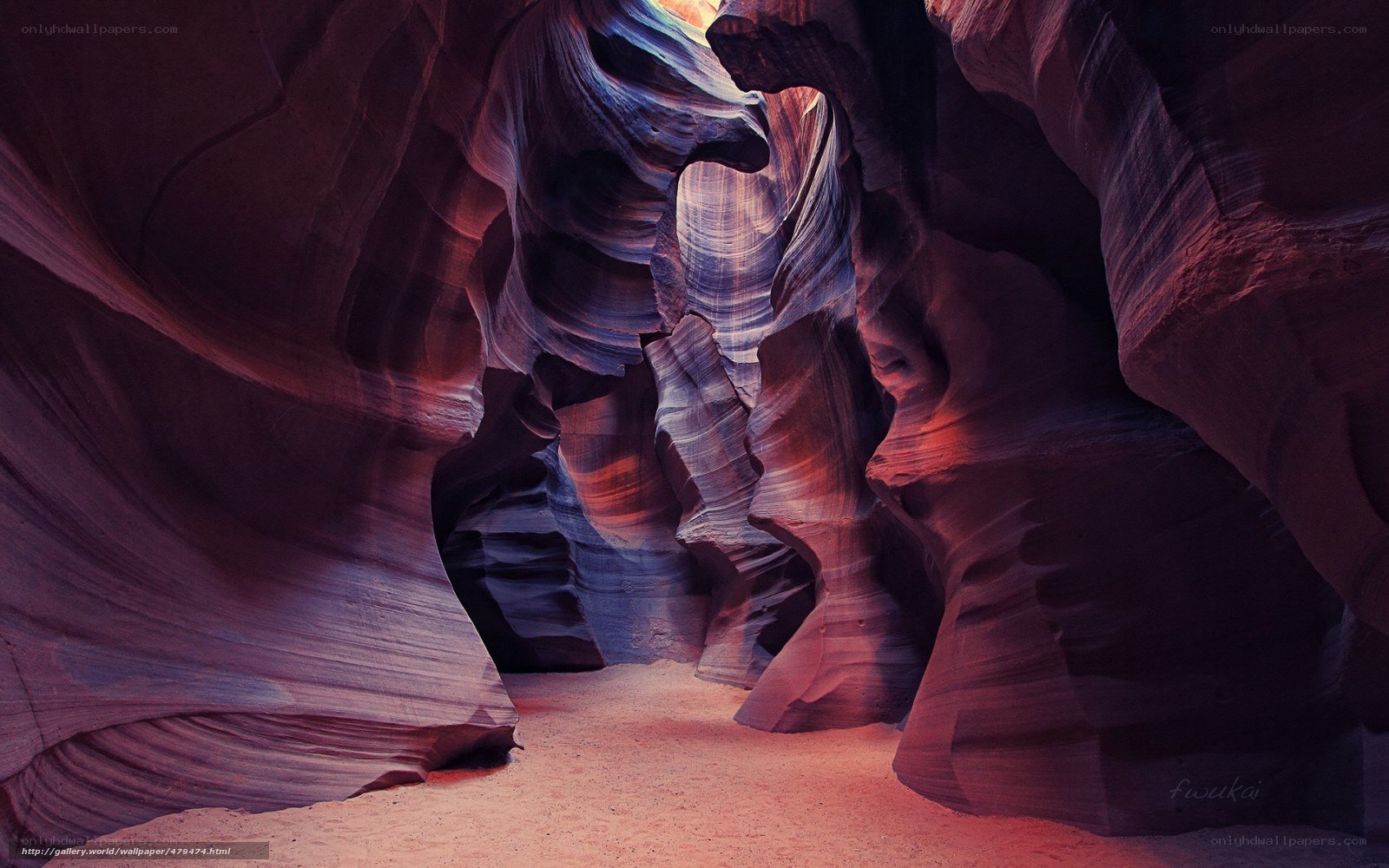 Colorful canyon rock formations