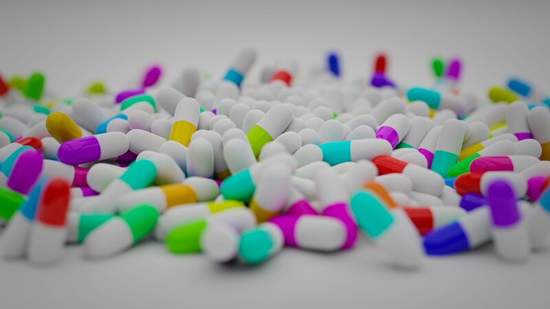 Colorful Capsules Pile