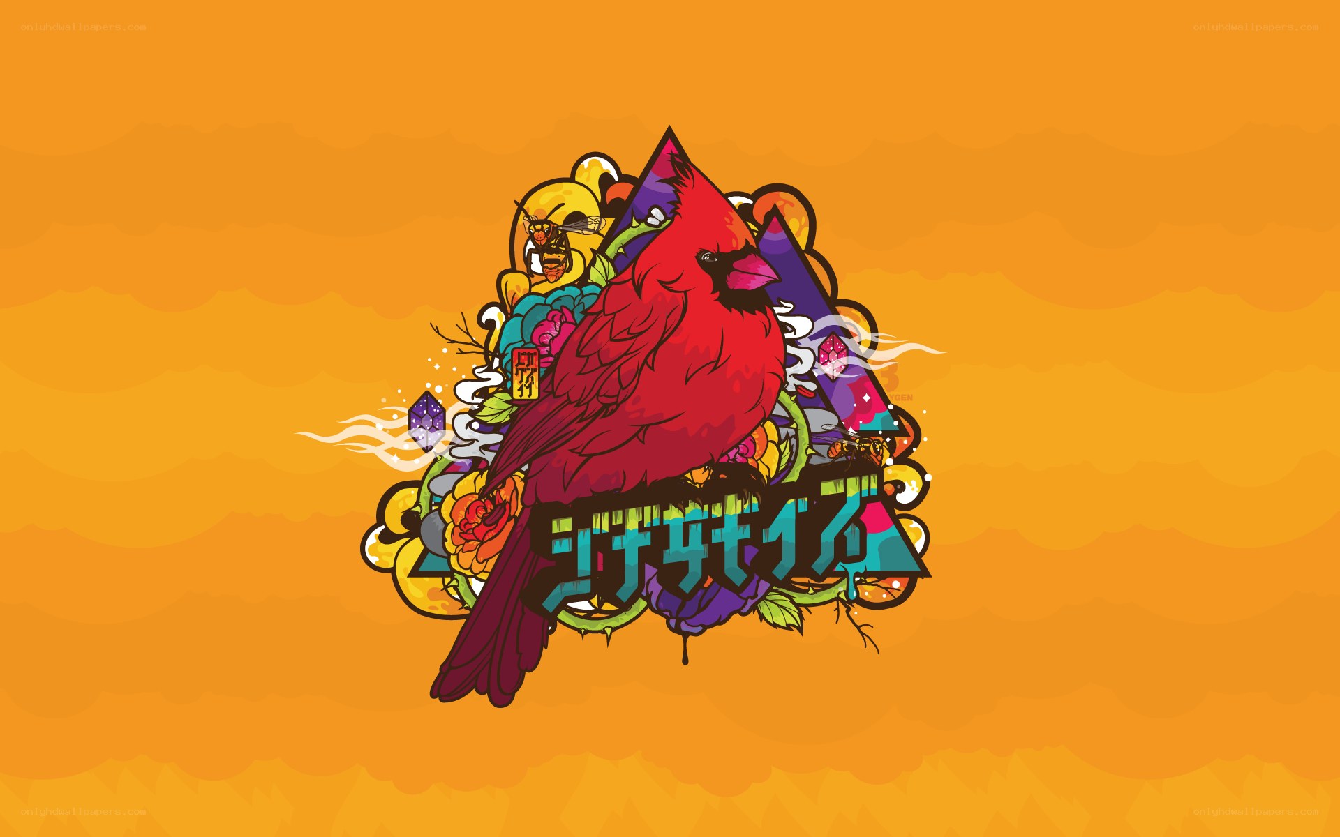 colorful cardinal logo design