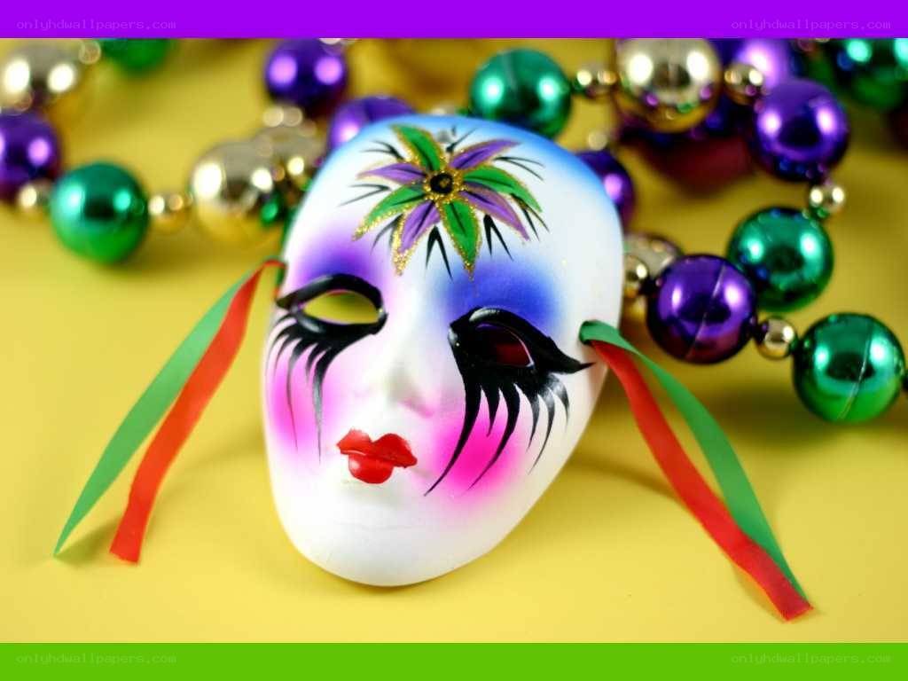 colorful carnival mask