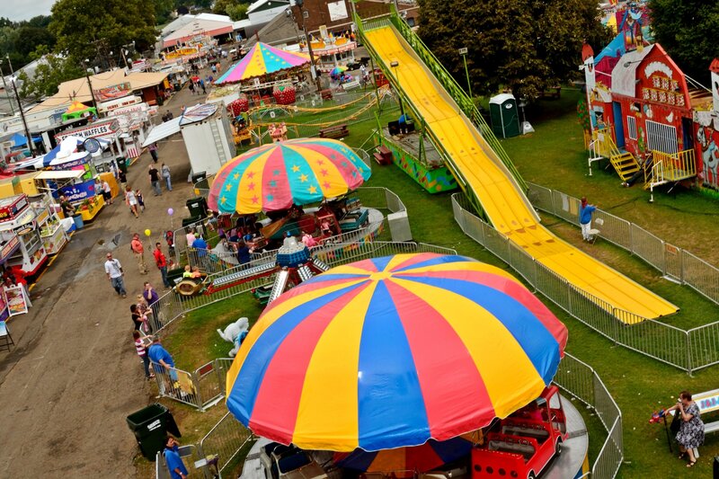 Colorful Carnival Rides