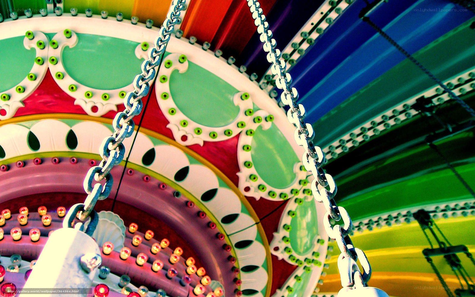 Colorful carousel details