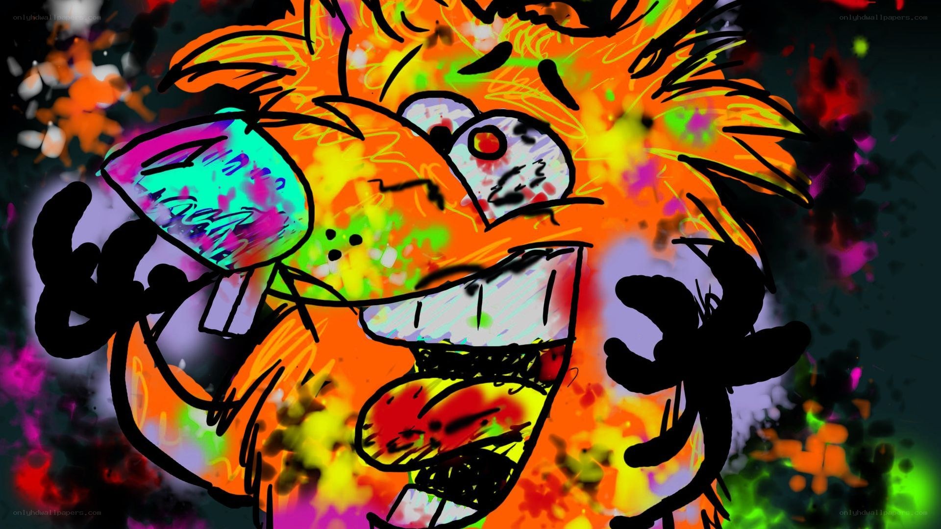 colorful cartoon character