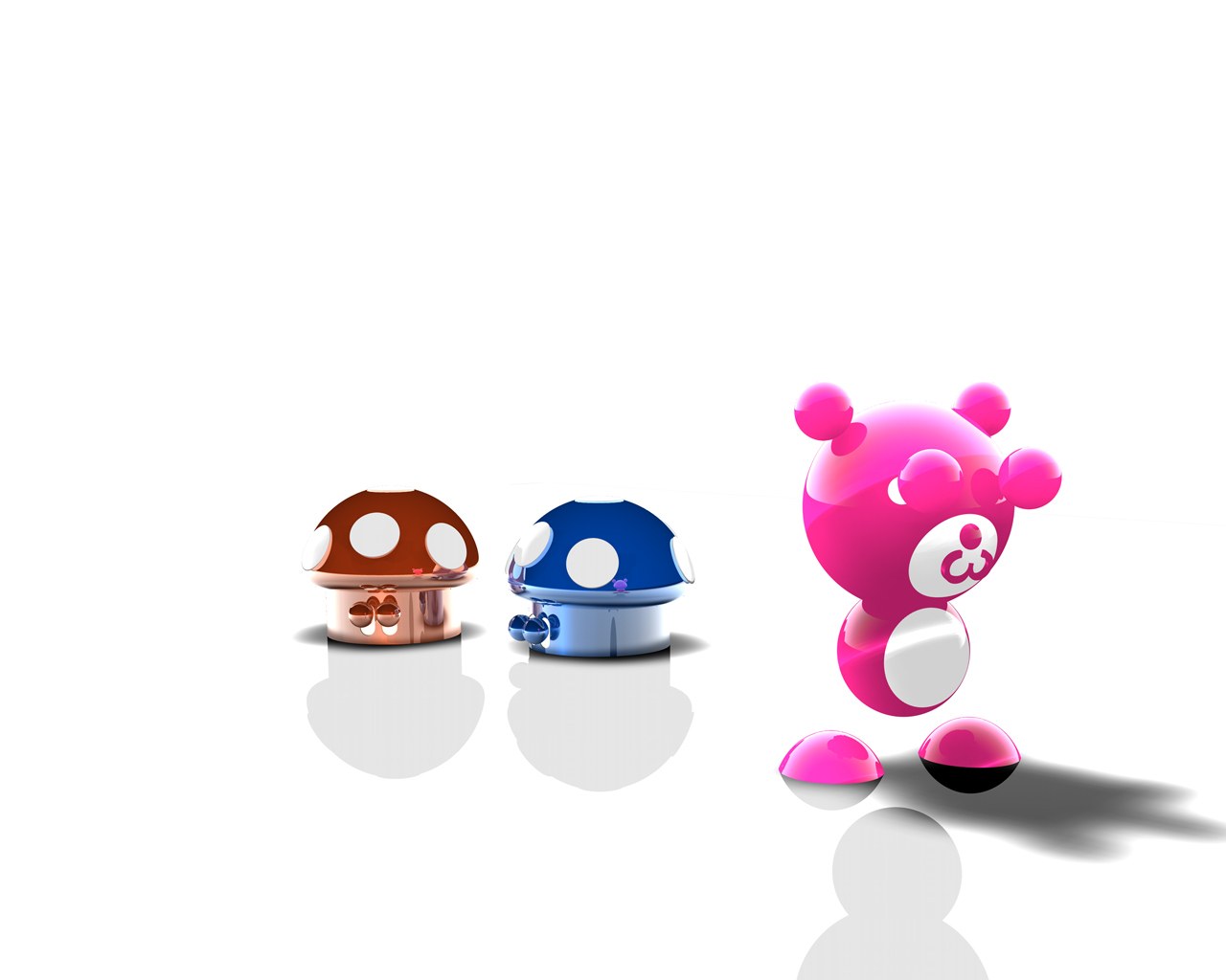 Colorful cartoon characters