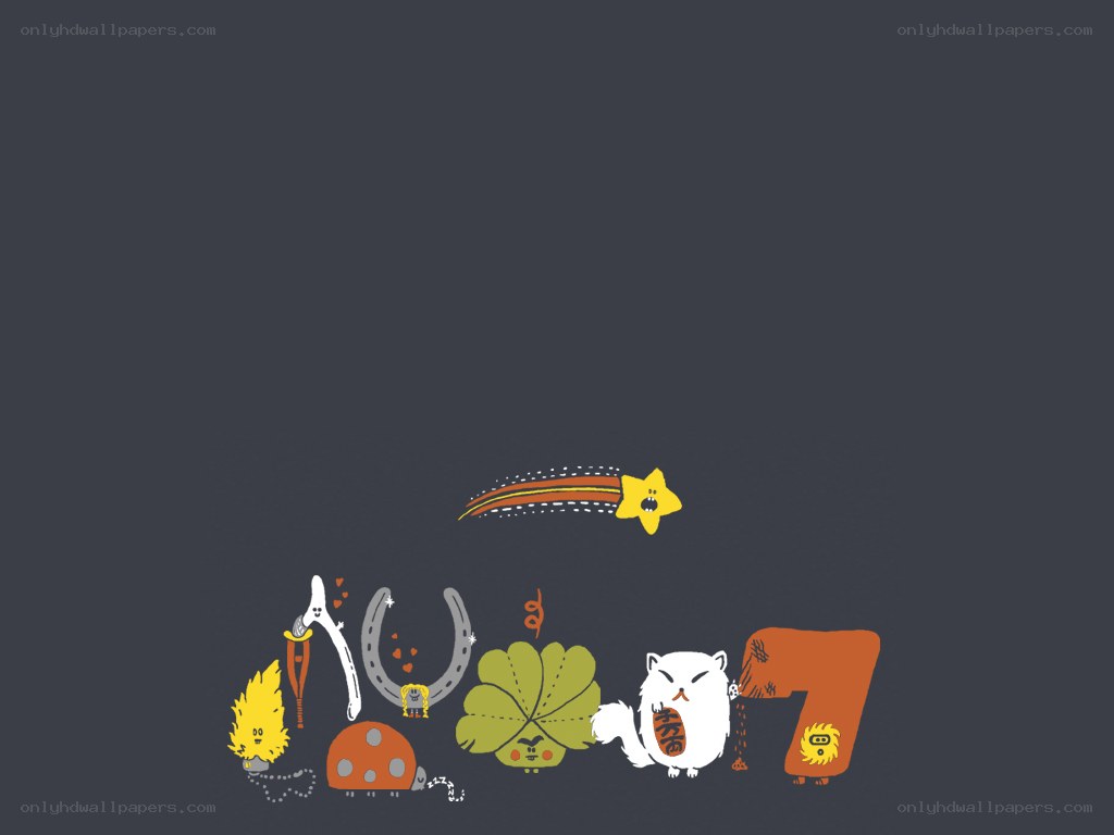 colorful cartoon characters and objects