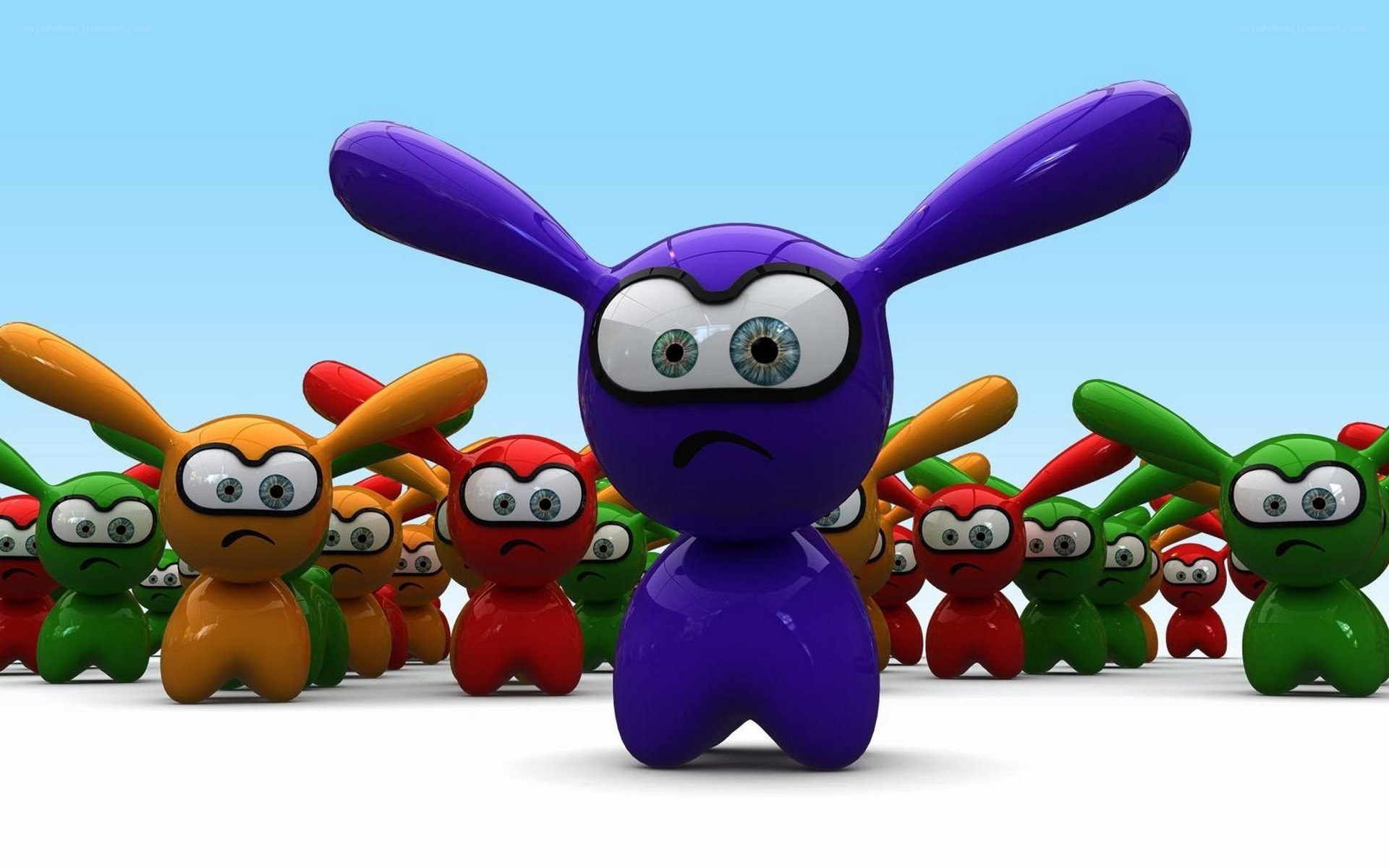 colorful cartoon creatures