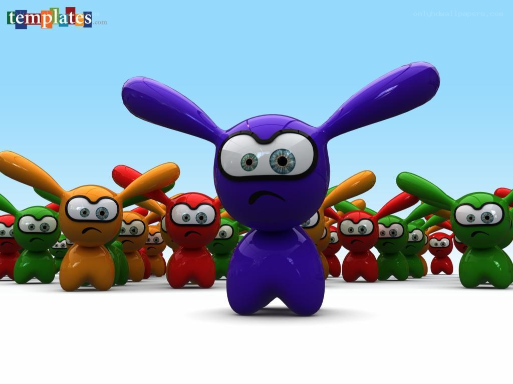 colorful cartoon creatures