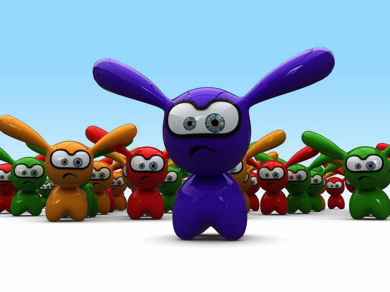 Colorful cartoon creatures