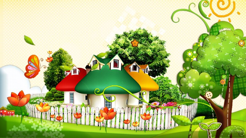 Colorful Cartoon Houses