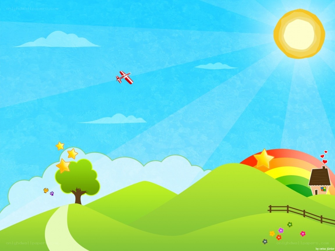 colorful cartoon landscape