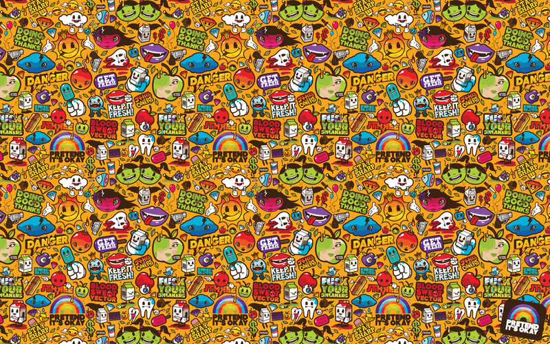colorful cartoon pattern