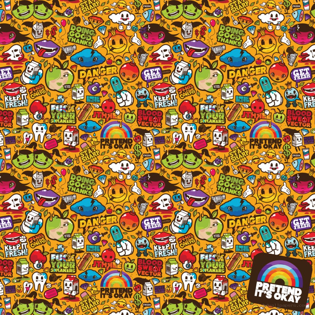colorful cartoon pattern